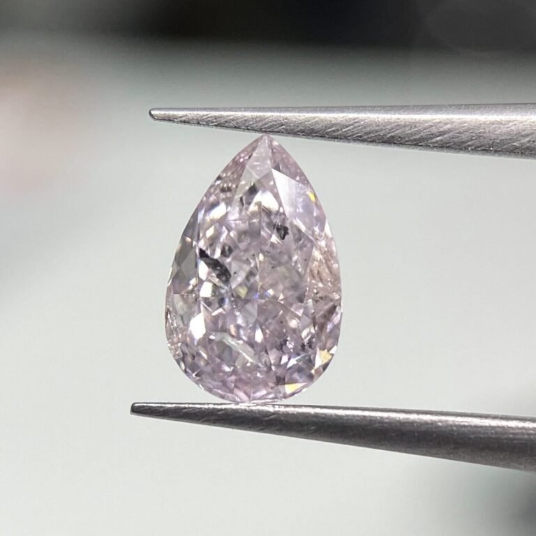 0.33 Carat Fancy Light Pink Pear Diamond