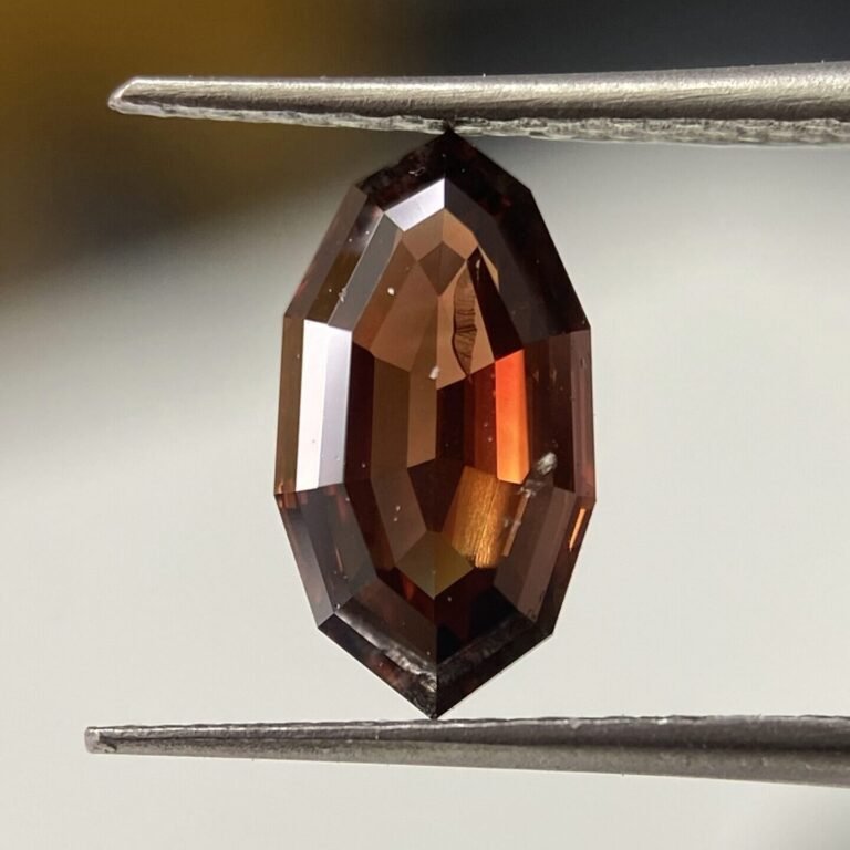 0.67 Carat Fancy Deep Orange-Brown Marquise Diamond