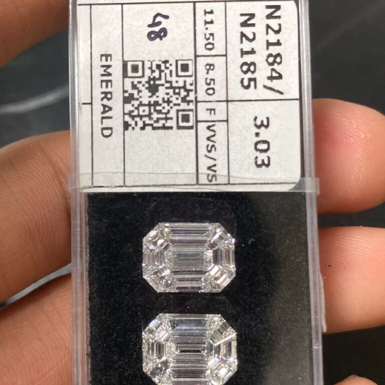 Natural White 3.03 Carat Hexagon Pie Cut Diamond