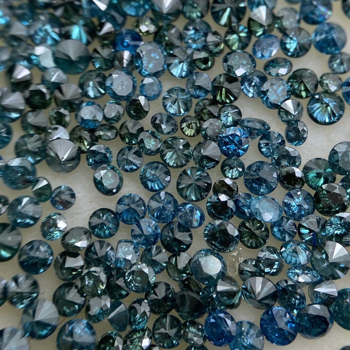 Fancy Blue Enhanced Color Round Brilliant Cut Diamond